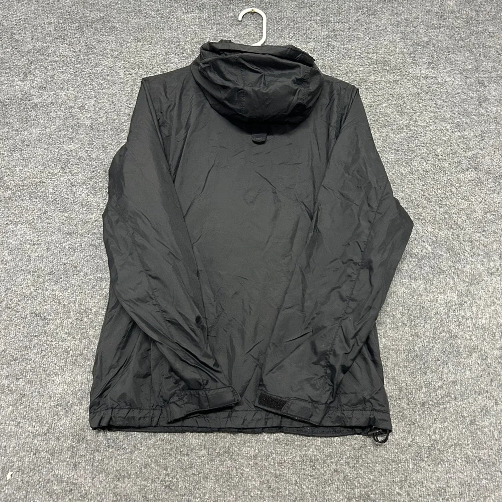 Columbia Rain Jacket Womens Size S Black Hooded Lightweight Windbreaker Outdoor